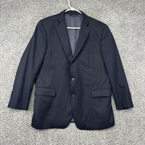 Brooks Brothers 1818 Regent Blazer 42S Black Estrato Trabaldo Togna 100% Wool‎